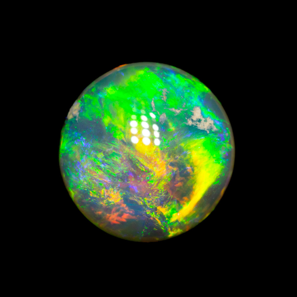 2.40 ct gem double-sided crystal opal 10x9.8x4.2mm