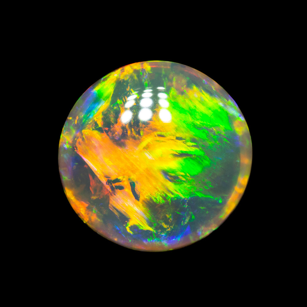 2.40 ct gem double-sided crystal opal 10x9.8x4.2mm
