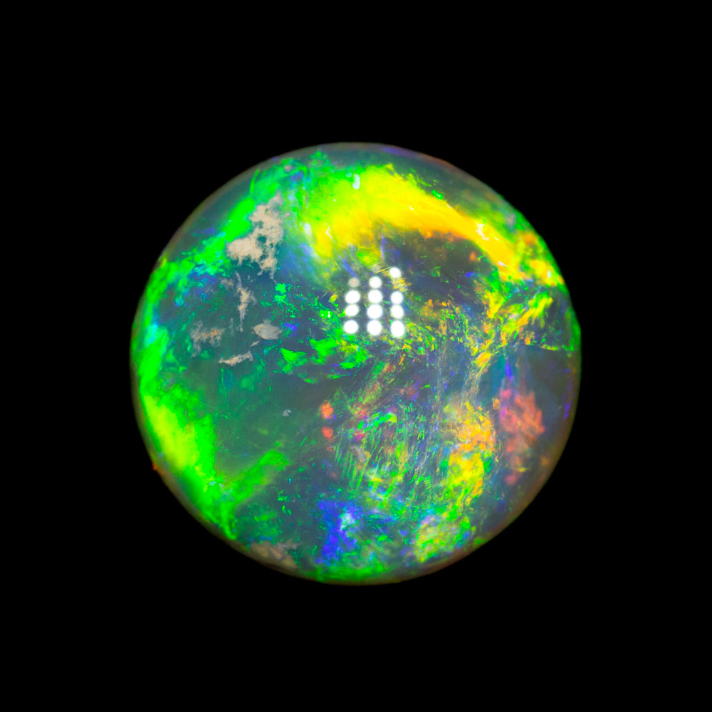 2.40 ct gem double-sided crystal opal 10x9.8x4.2mm