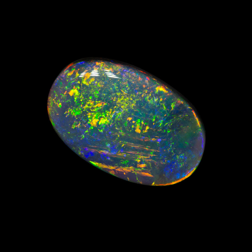 2.44 ct black opal 12.3x8x3.8mm