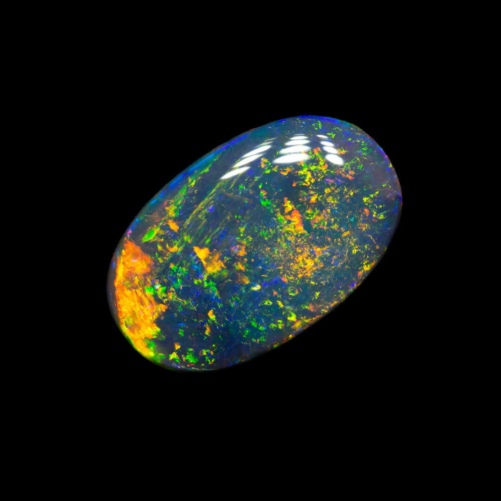 2.44 ct black opal 12.3x8x3.8mm