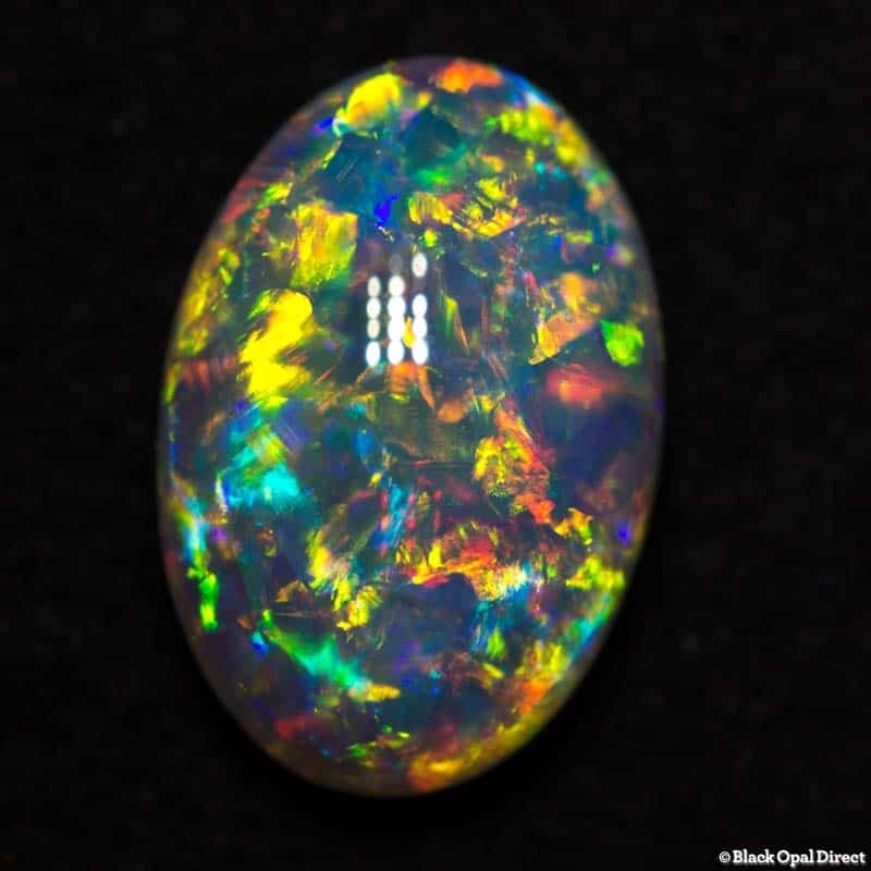 2.46 ct gem crystal opal double sided 11x8x4.8mm