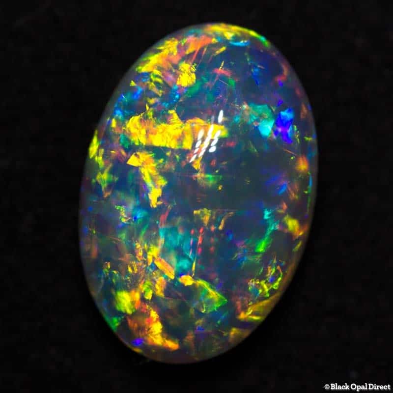 2.46 ct gem crystal opal double sided 11x8x4.8mm