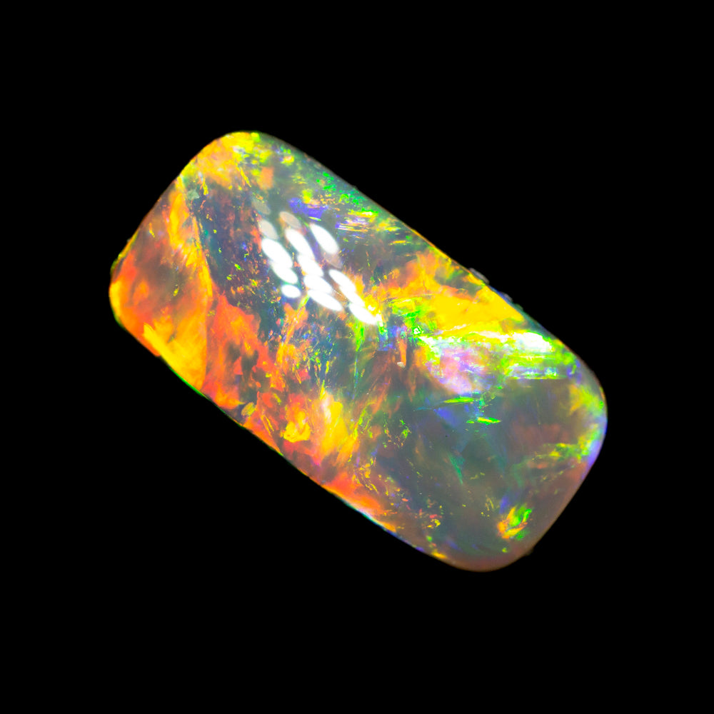 2.47 ct gem black crystal opal 12x6.2x4.2mm