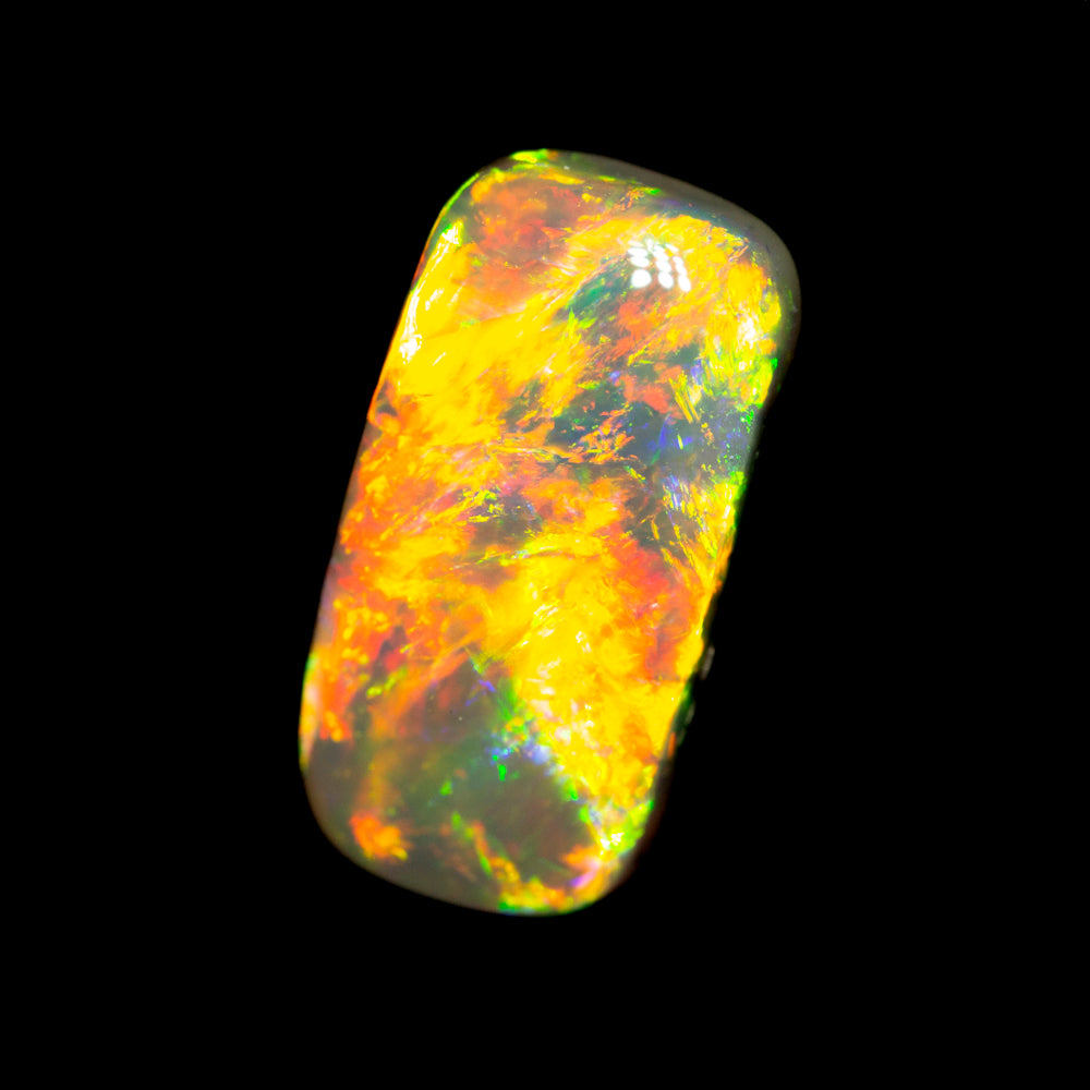 2.47 ct gem black crystal opal 12x6.2x4.2mm