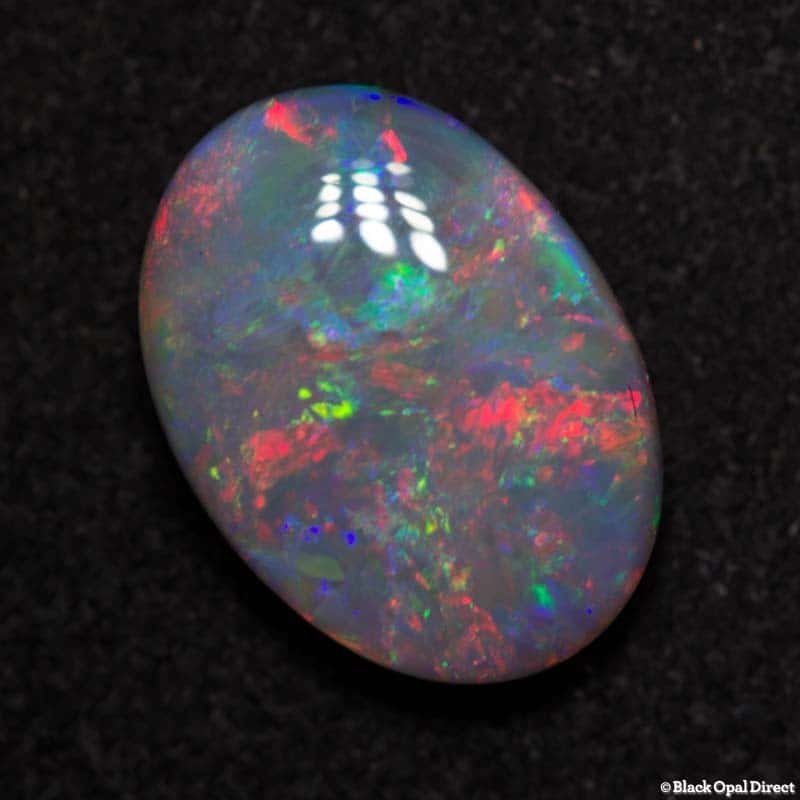 2.47 ct semi black opal 11.5x8.5x4mm