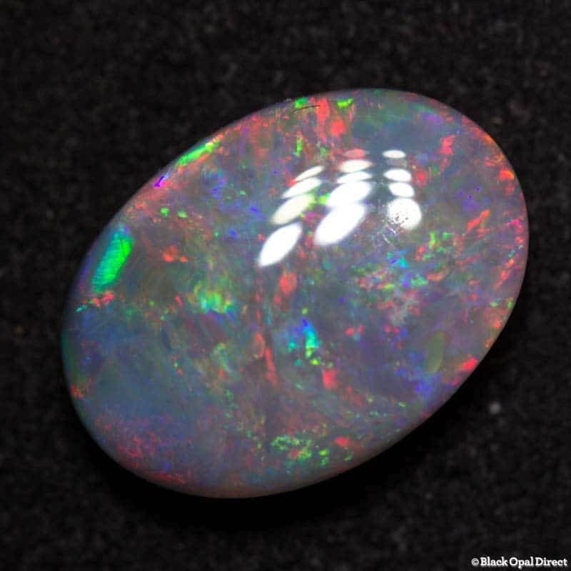 2.47 ct semi black opal 11.5x8.5x4mm