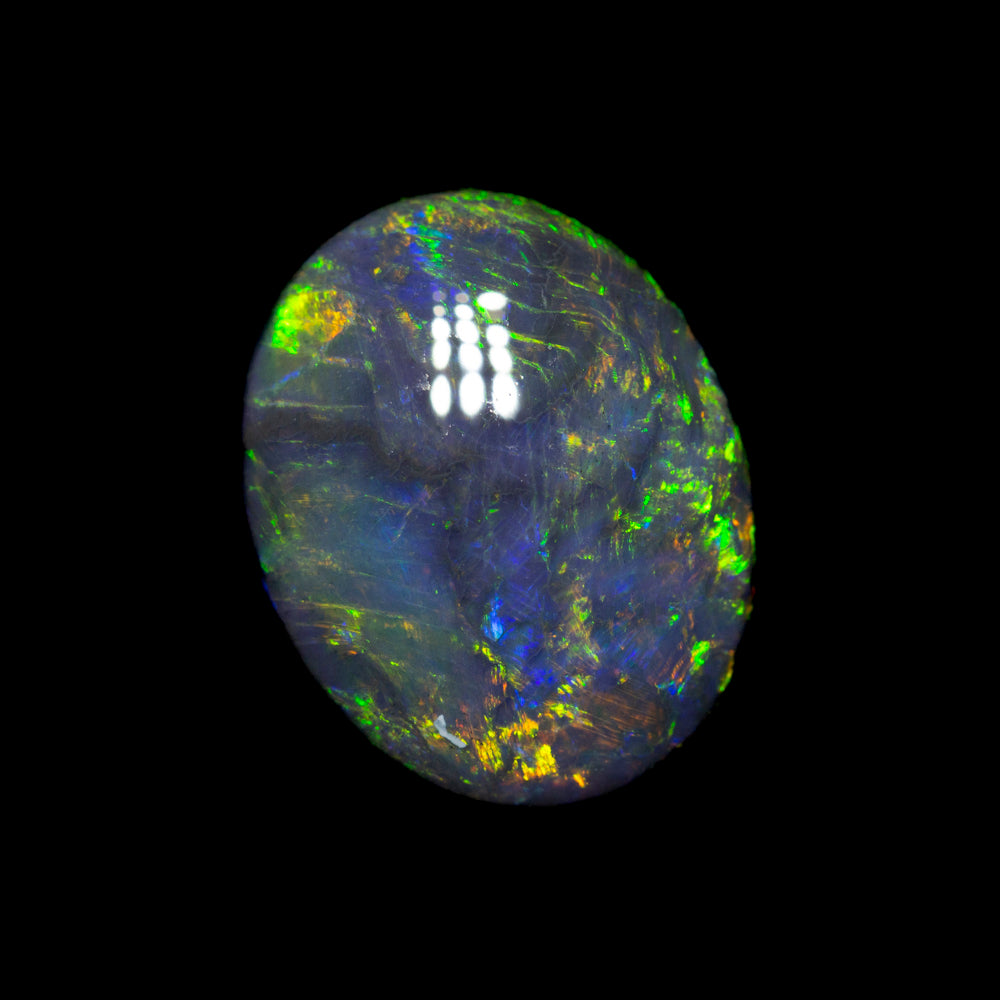 2.51 ct black opal 11.3x9x3.9mm