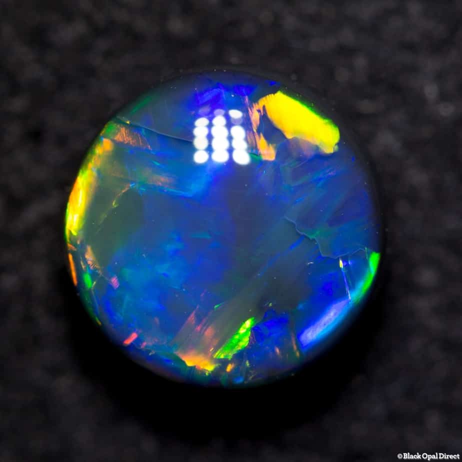 2.53 ct gem black opal 8.5x8.5x5.5mm