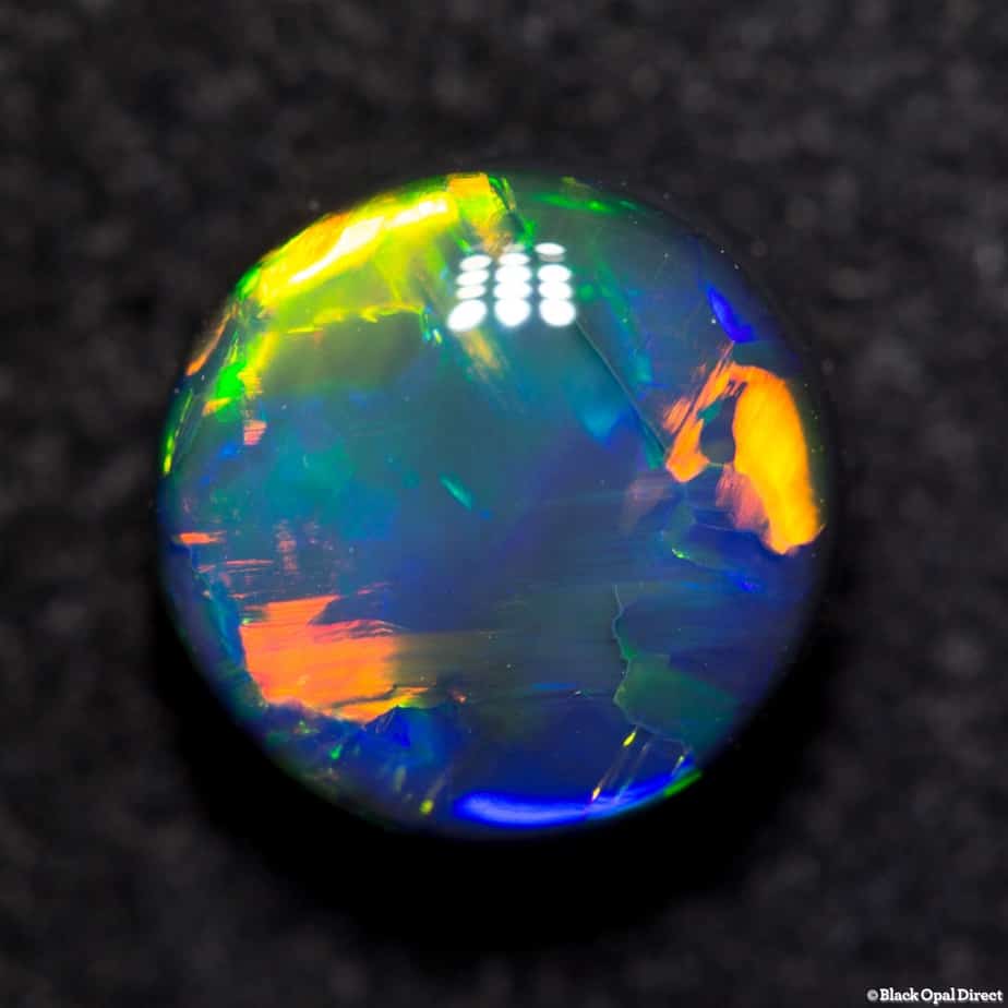2.53 ct gem black opal 8.5x8.5x5.5mm