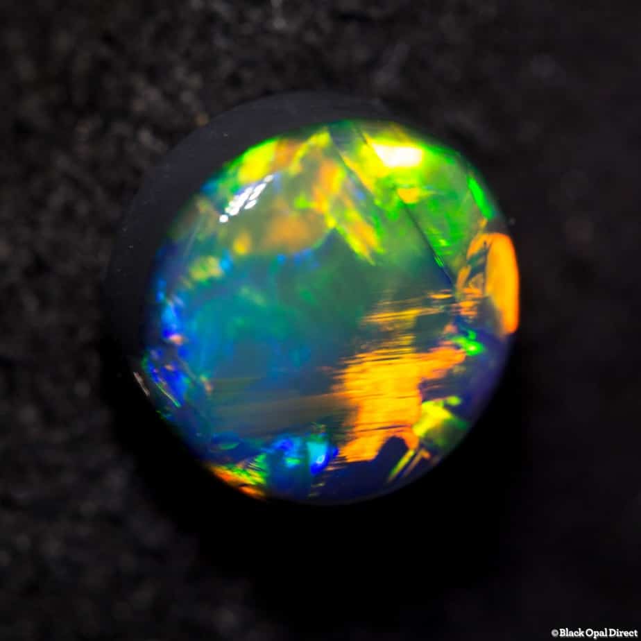 2.53 ct gem black opal 8.5x8.5x5.5mm
