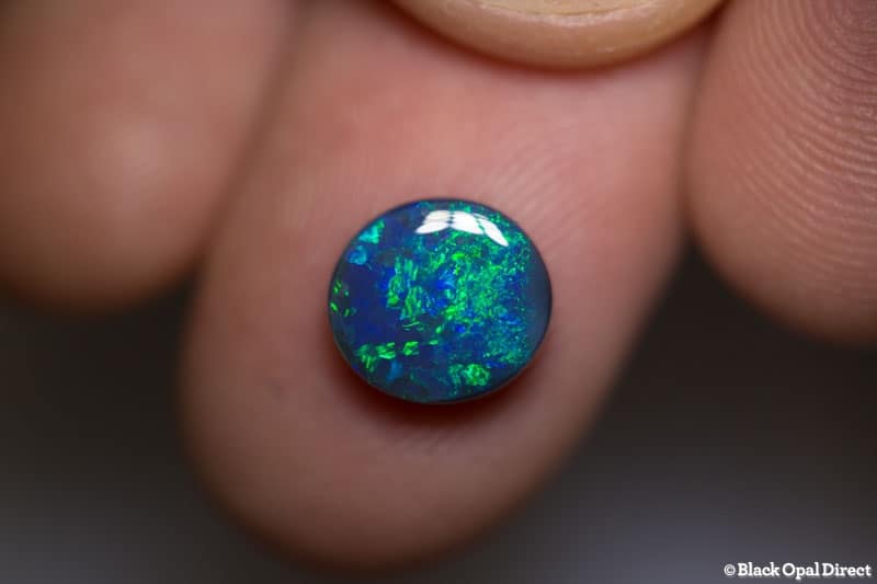 2.55 ct black opal 9.5x9x4mm