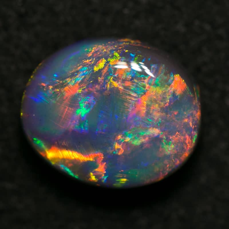 2.61 ct gem black opal 10x8x5mm
