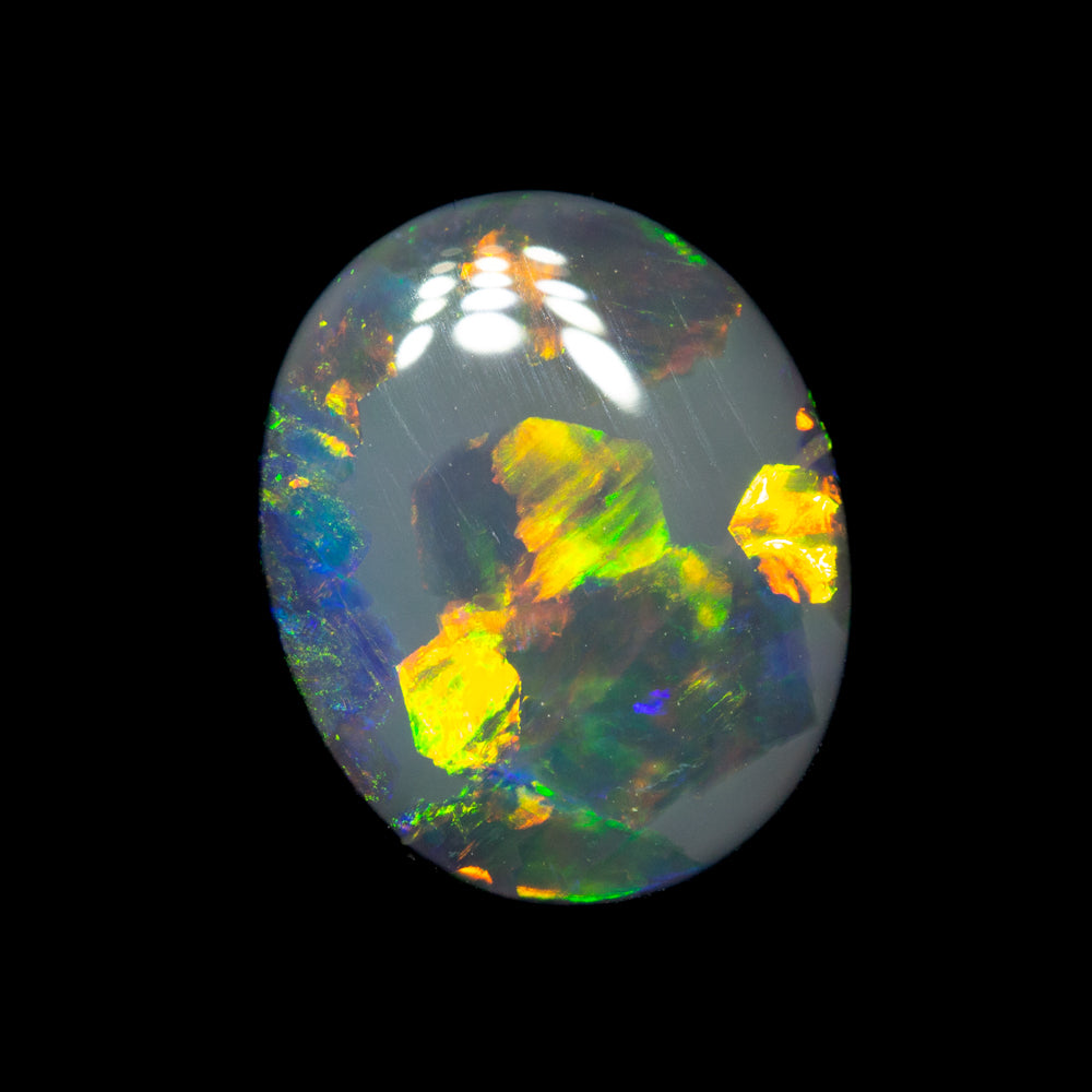 2.63 ct black opal 10.8x8.9x4.1mm