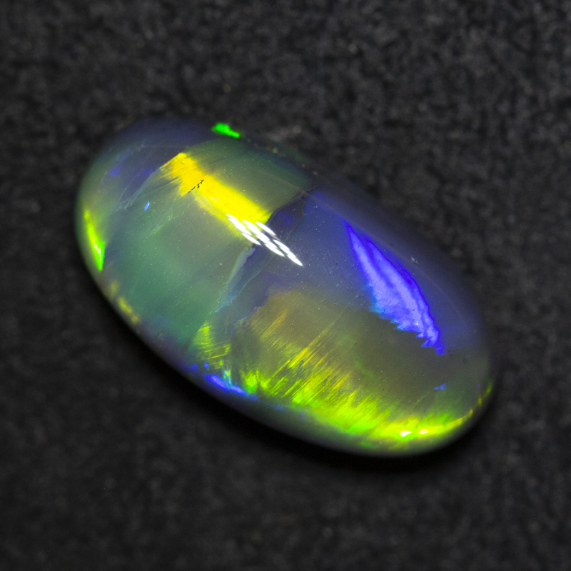 2.69 ct gem black opal 12.7x6.7x4.9mm