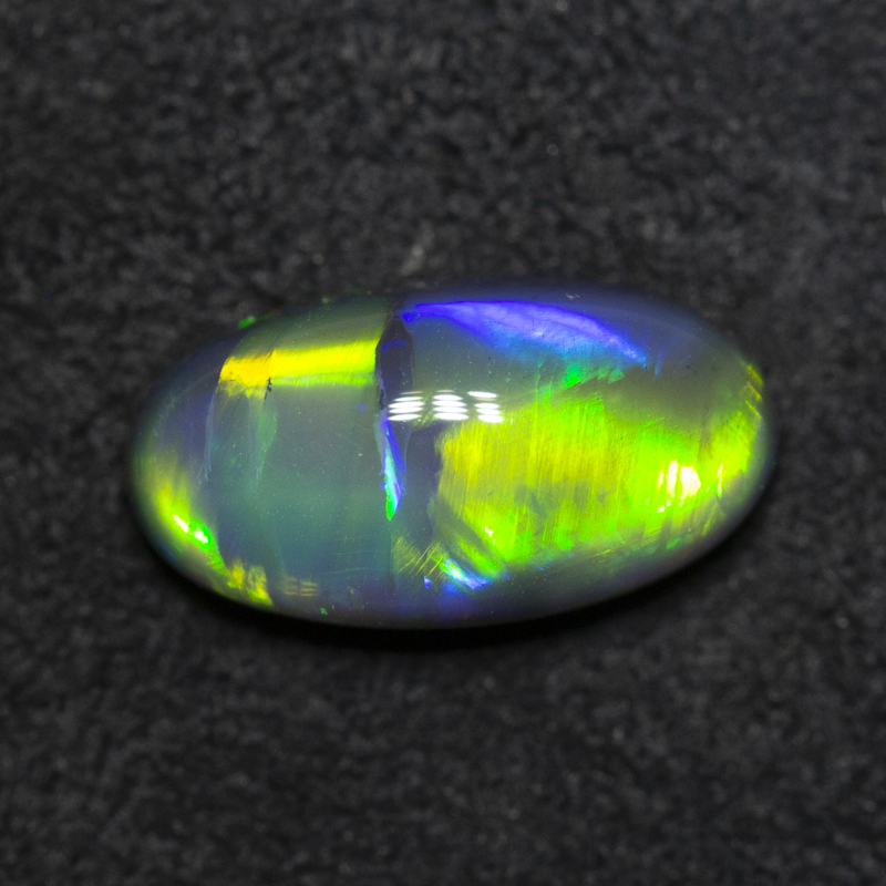 2.69 ct gem black opal 12.7x6.7x4.9mm