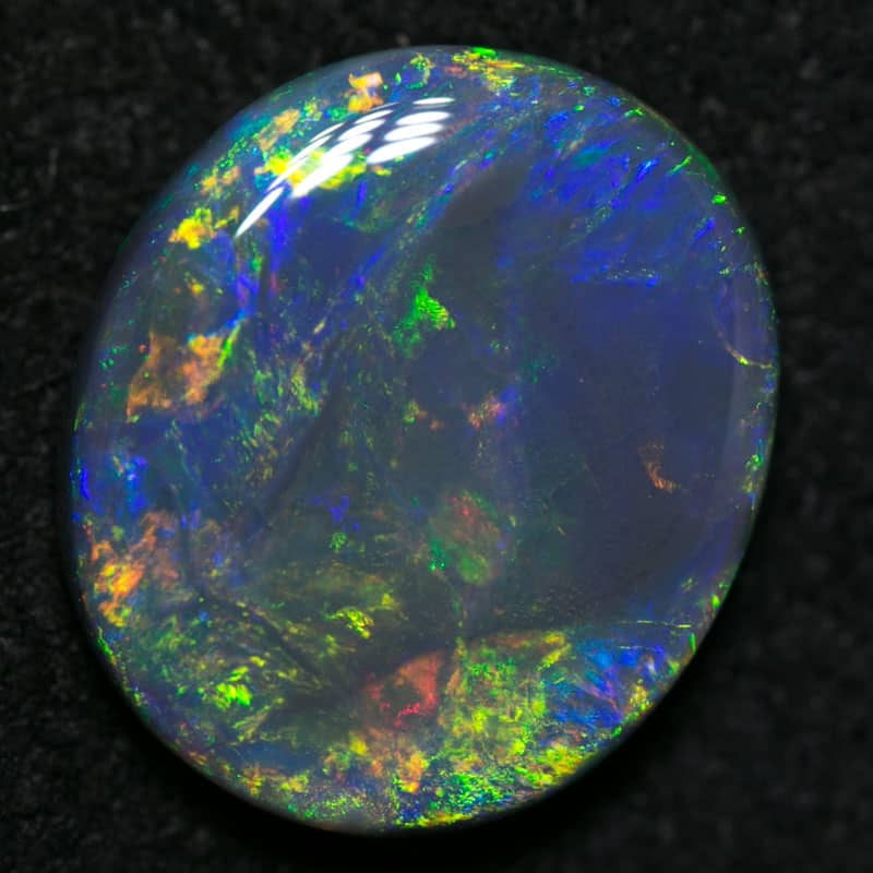 2.69 ct black opal 11x10x3mm