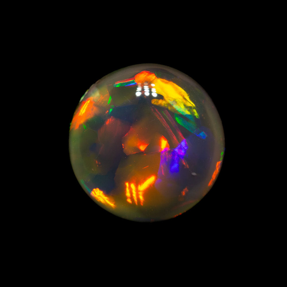 2.77 ct gem black opal 10.2x10x4.3mm