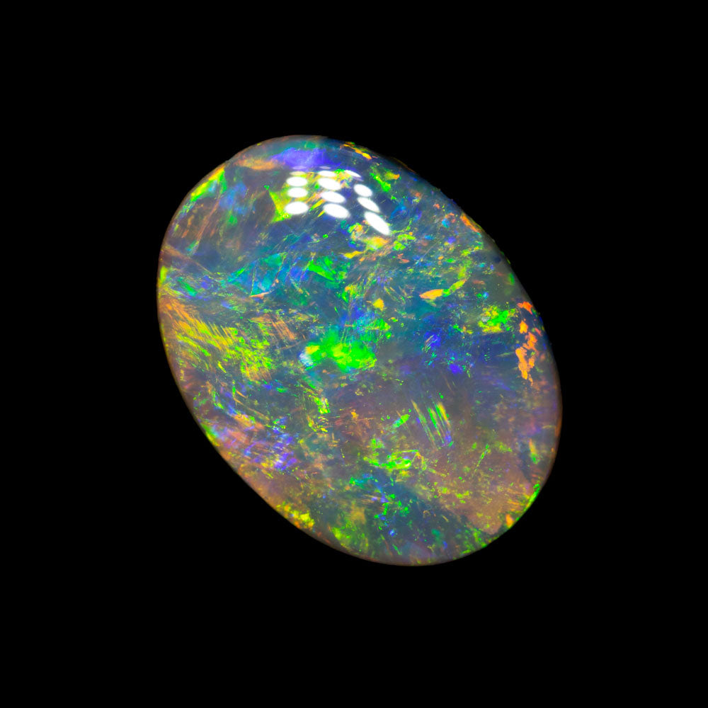2.79 ct dark crystal opal 12.9x9.6x3.6mm