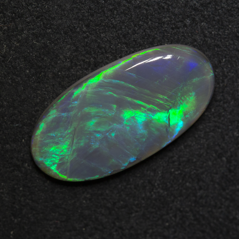 2.81 ct black opal 16.5x8.2x2.9mm