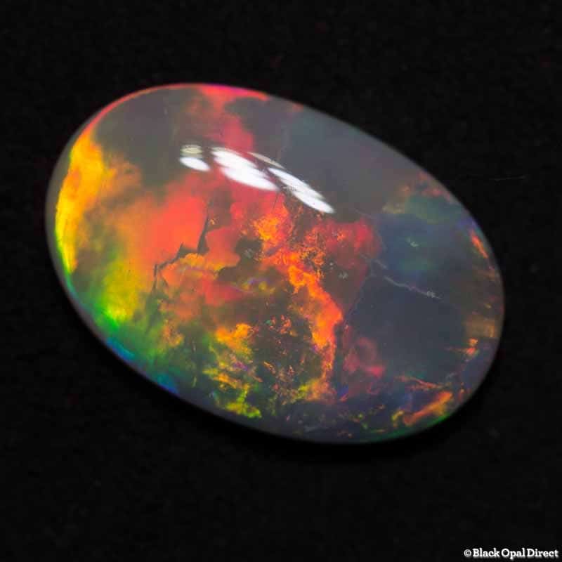 2.85 ct white opal 14.5x10x3mm