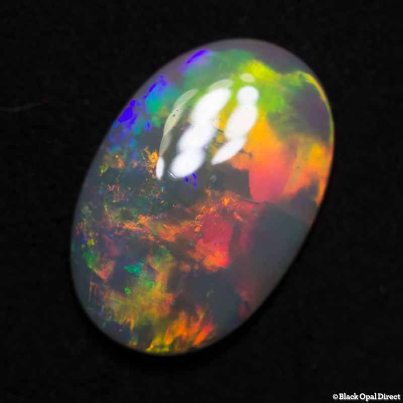 2.85 ct white opal 14.5x10x3mm