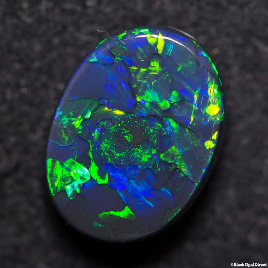 2.88 ct gem black opal 11x8x4mm