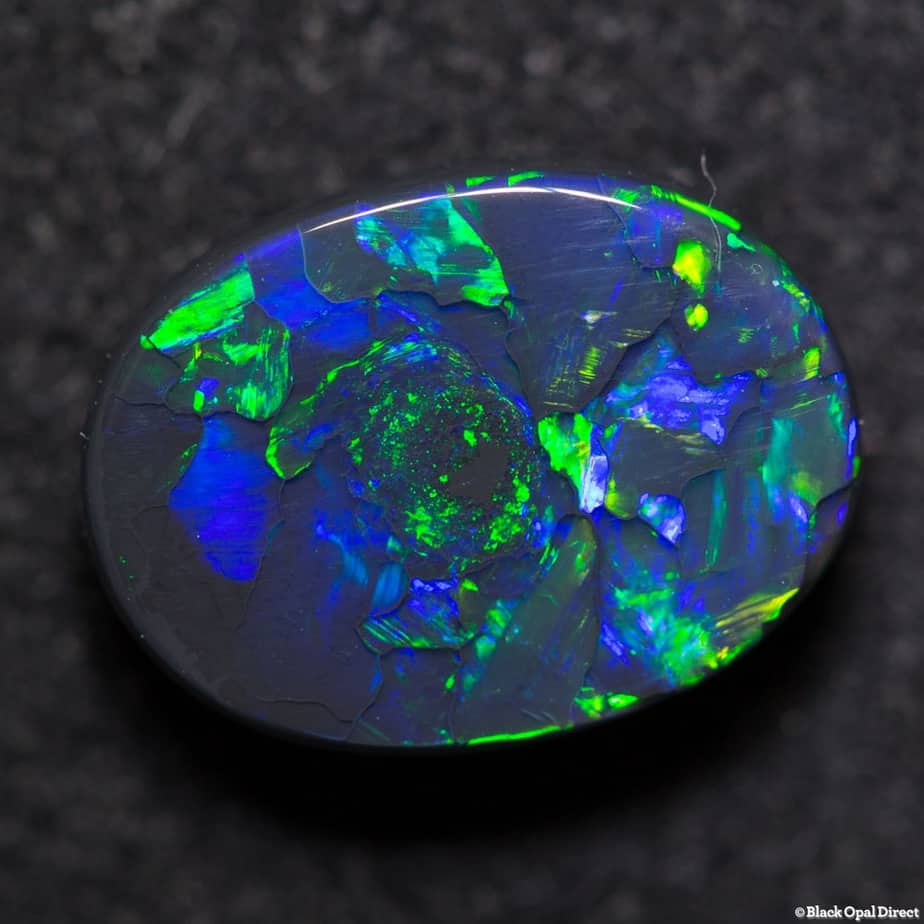 2.88 ct gem black opal 11x8x4mm
