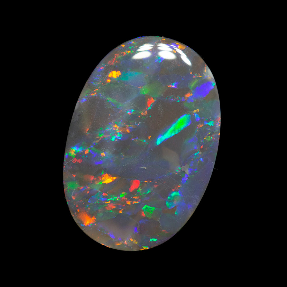 2.90 ct gem black opal 14.3x10x2.8mm