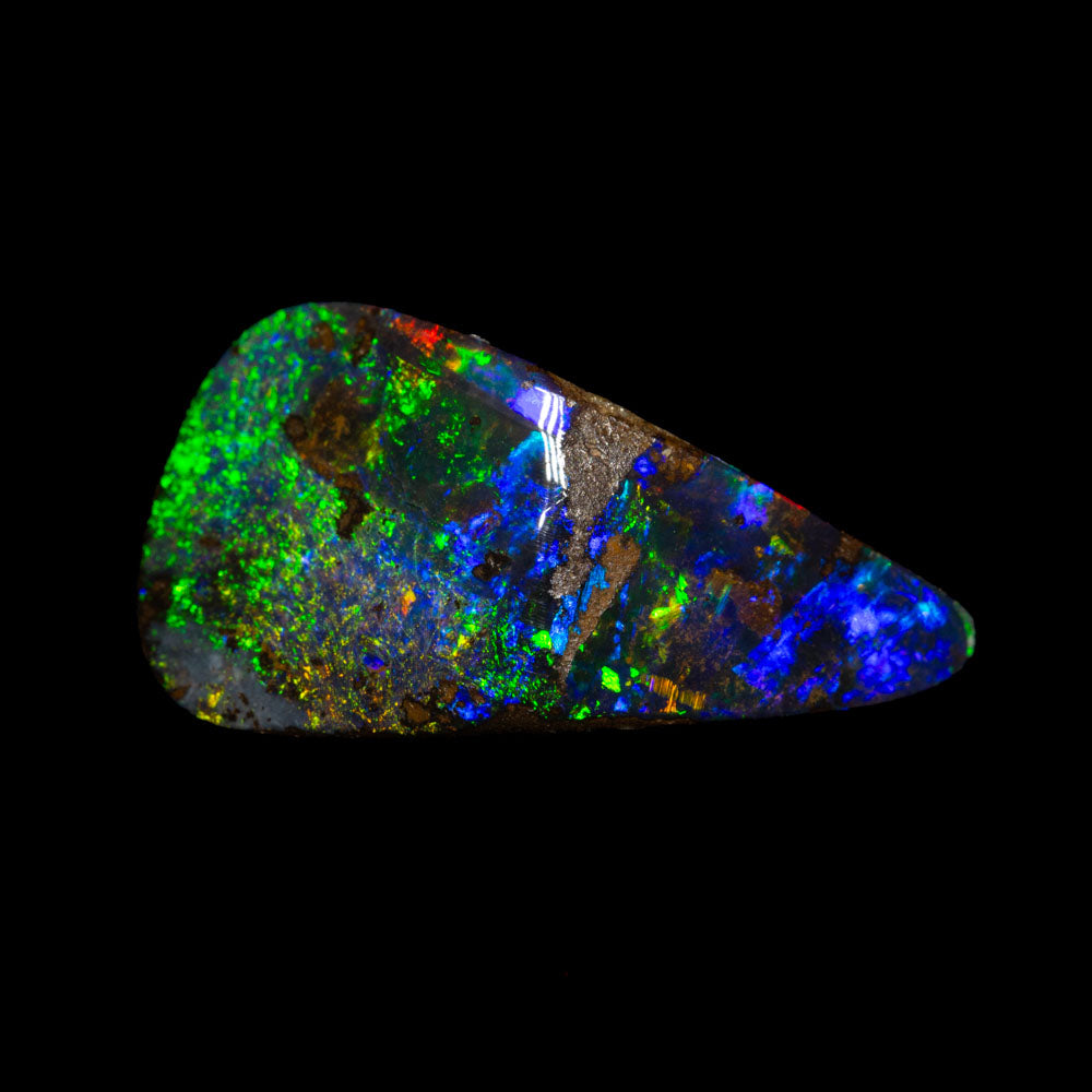 2.91 ct boulder opal 15.7x8.3x3.9mm