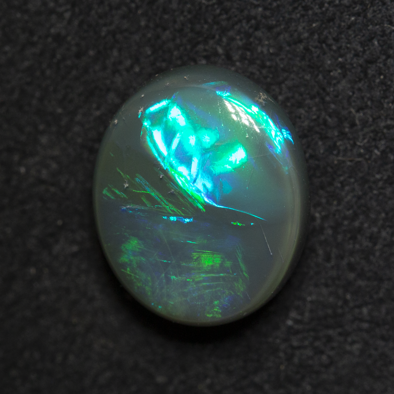 2.97 ct black opal 10.5x8.8x5mm