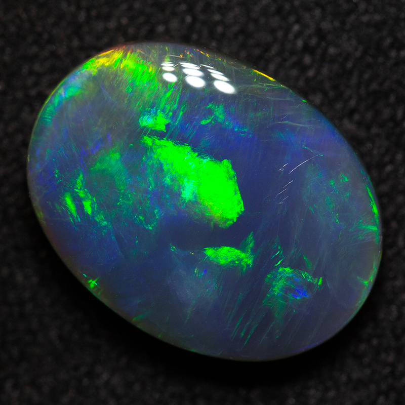 2.98 ct black opal 12.1x9.2x4mm