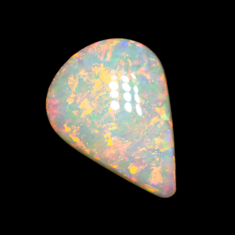 2.99 ct double-sided white opal 12.4x9.1x4.8mm