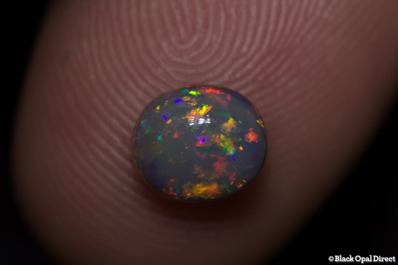 1.17 ct semi black opal 7.5x6.5x4mm