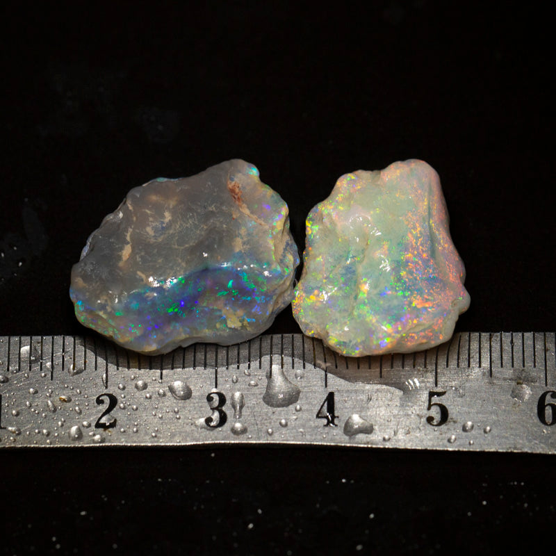 22 ct rough opal parcel 2pc