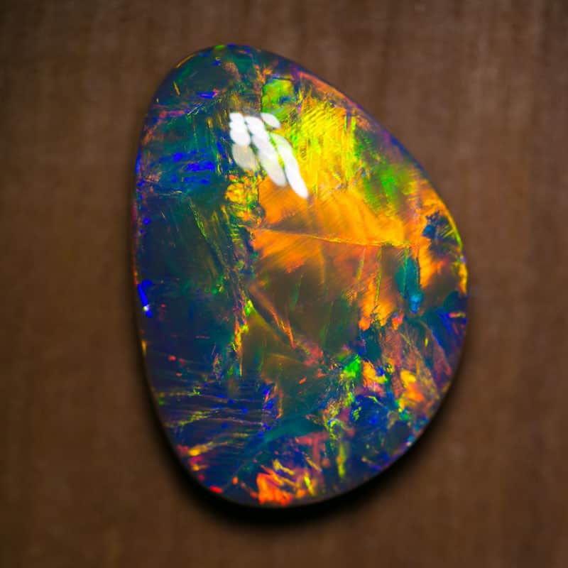 22.05 ct large collectors gem black opal 25x18x8mm