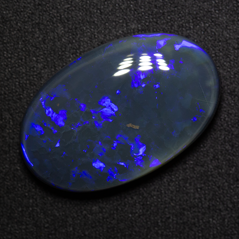 22.21 ct black opal 27x17.3x6.9mm