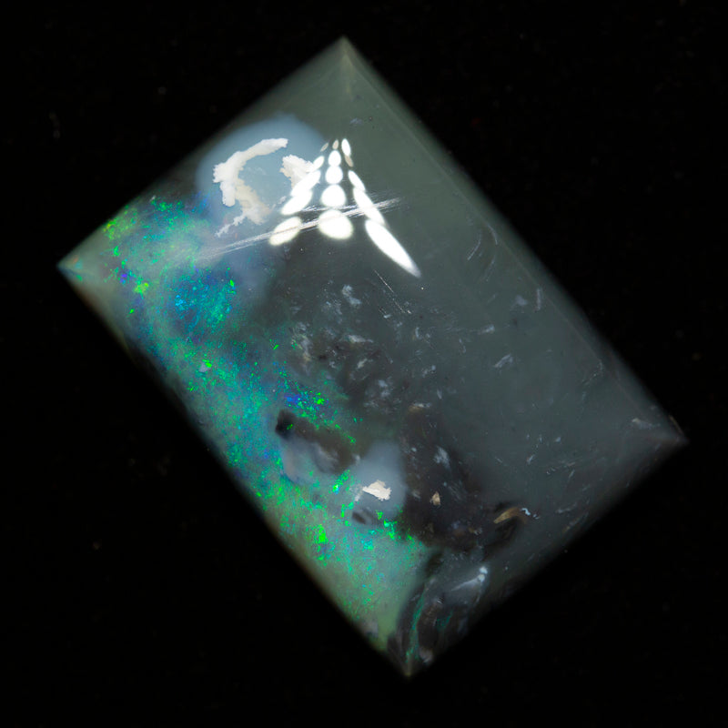 25.05 ct black opal 23.5x16.3x7.3mm