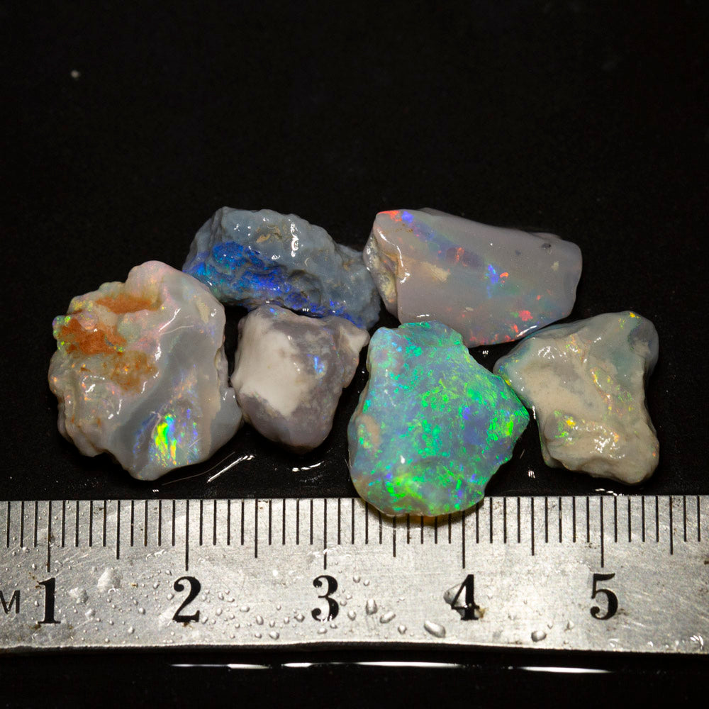25 ct rough opal parcel 6pc