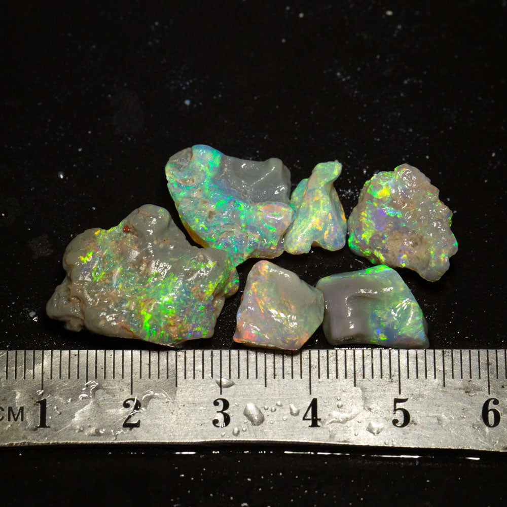 27 ct rough opal parcel 6pc