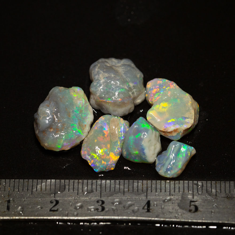 28 ct rough opal parcel 6pc