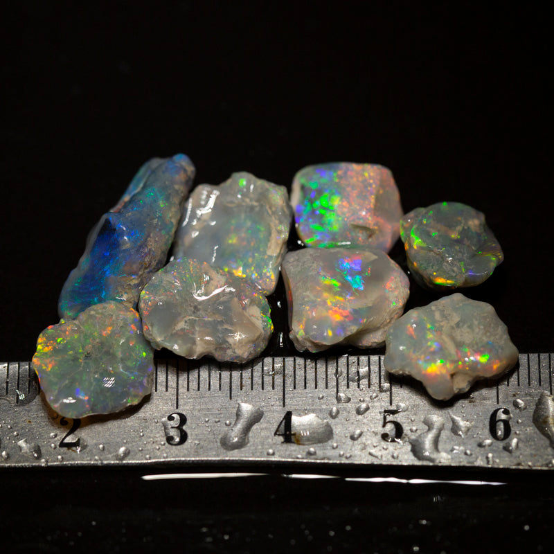 28 ct rough opal parcel 8pc