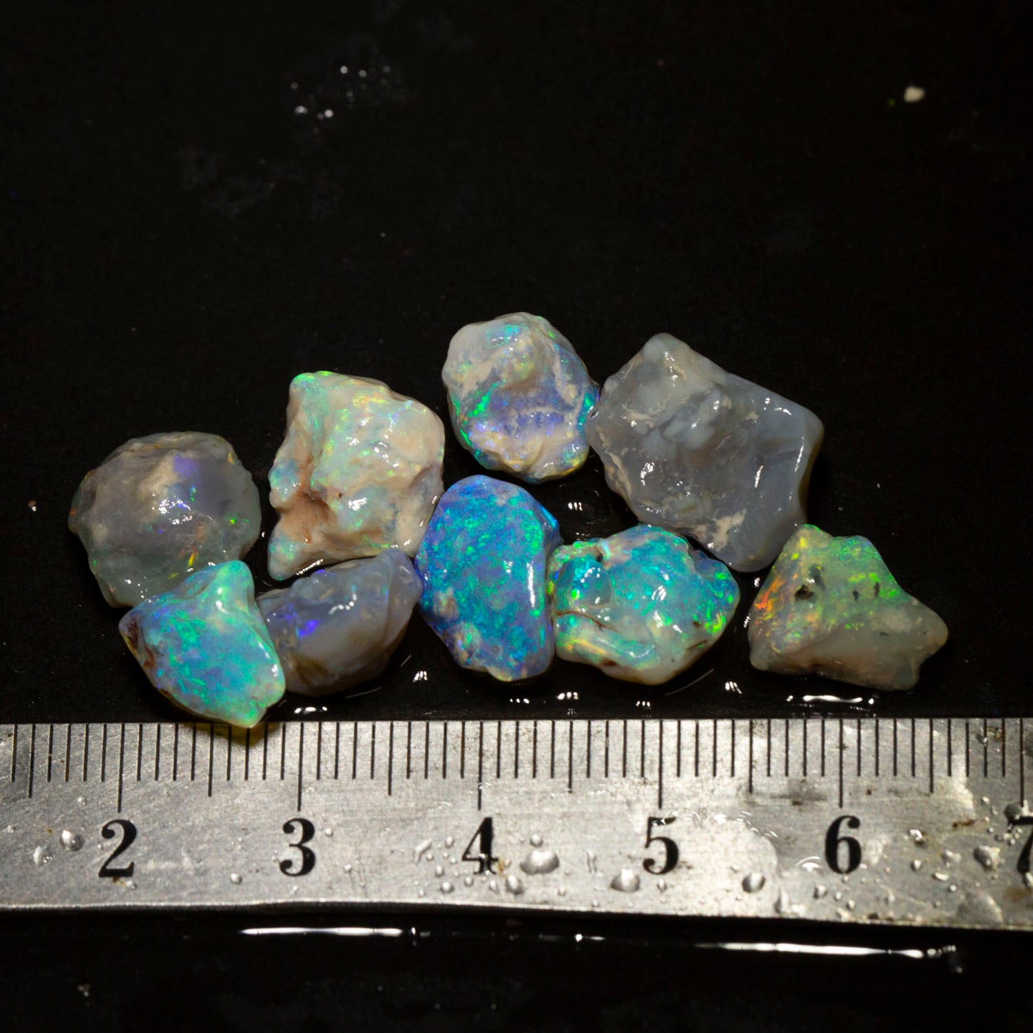 28 ct rough opal parcel 9pc
