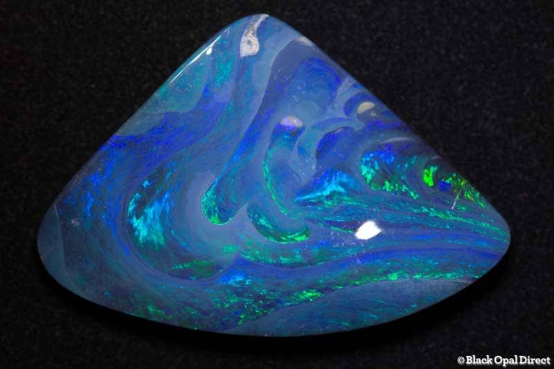 29 carat boulder opal picture stone-The Waves 34x23x5mm