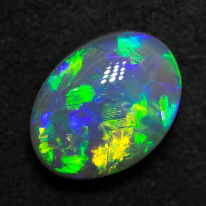 3.00 ct dark opal gem 11.1x8.4x5.4mm