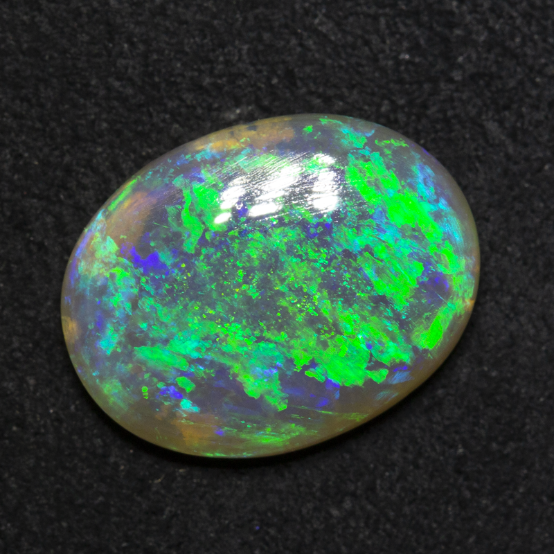 3.13 ct dark opal 13.2x10.2x3.9mm