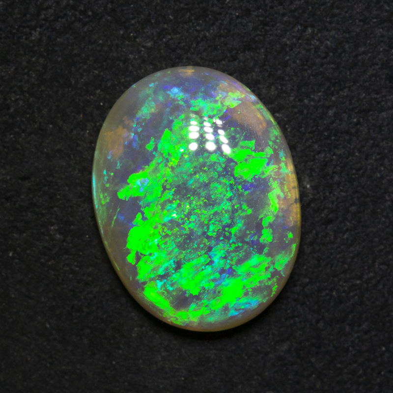 3.13 ct dark opal 13.2x10.2x3.9mm