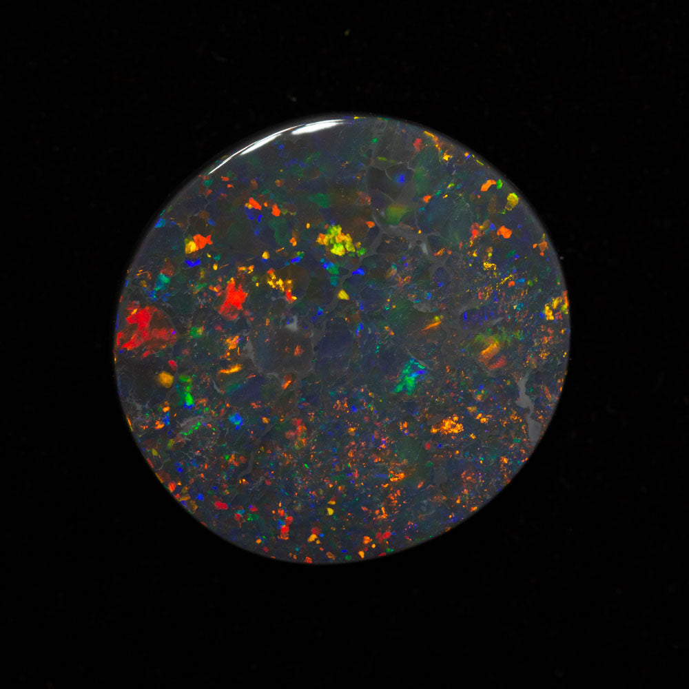 3.14 ct black opal 13.6x13x2.7mm