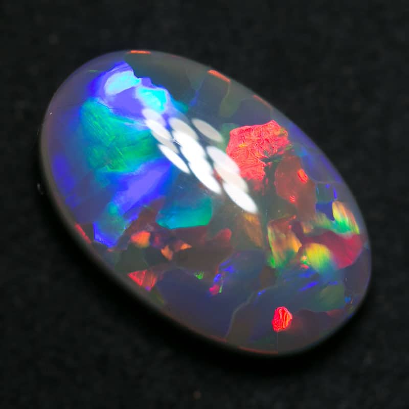 3.14 ct gem black opal 13x8x4mm