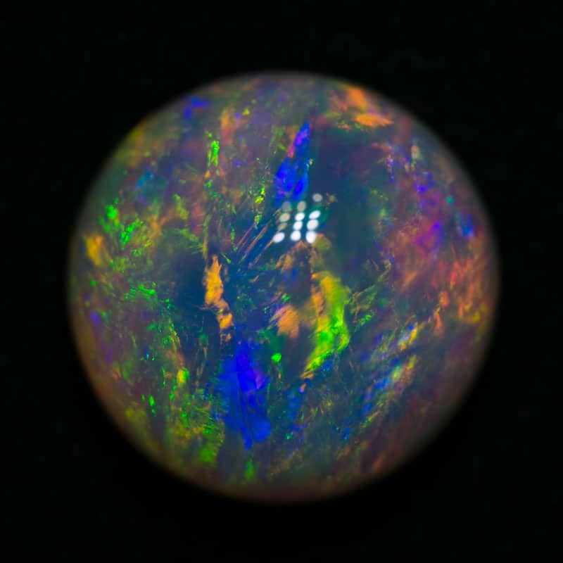 3.20 ct crystal opal 10mm round x 5mm